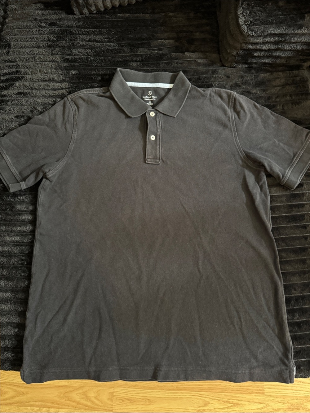 Men's Black Polo Shirt - Classic Short Sleeve